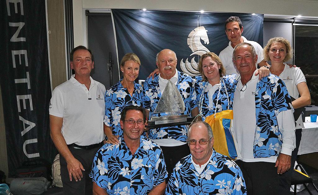 Greg Newton and the crew of Antipodes of Sydney, with Flagstaff’s Graham Raspass, Micah Lane and  Catherine Lorho. - 2017 Beneteau Pittwater Cup ©  John Curnow
